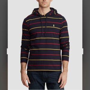 Polo Ralph Lauren Navy Striped Long Sleeve Tee